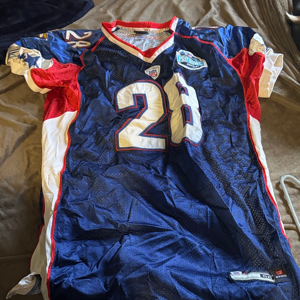 Reebok A. Peterson pro bowl 08’ Blue and Red Football Jersey